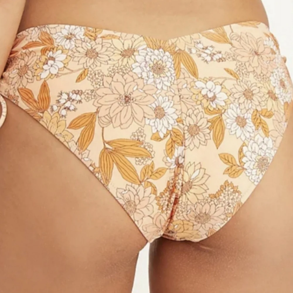 J. CREW ZININI FLORAL BIKINI BOTTOM SIZE XL NWT